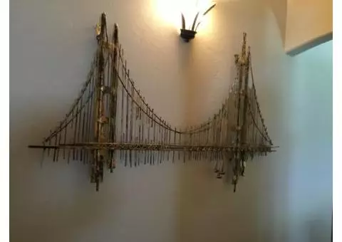 All metal  decorative bridge
